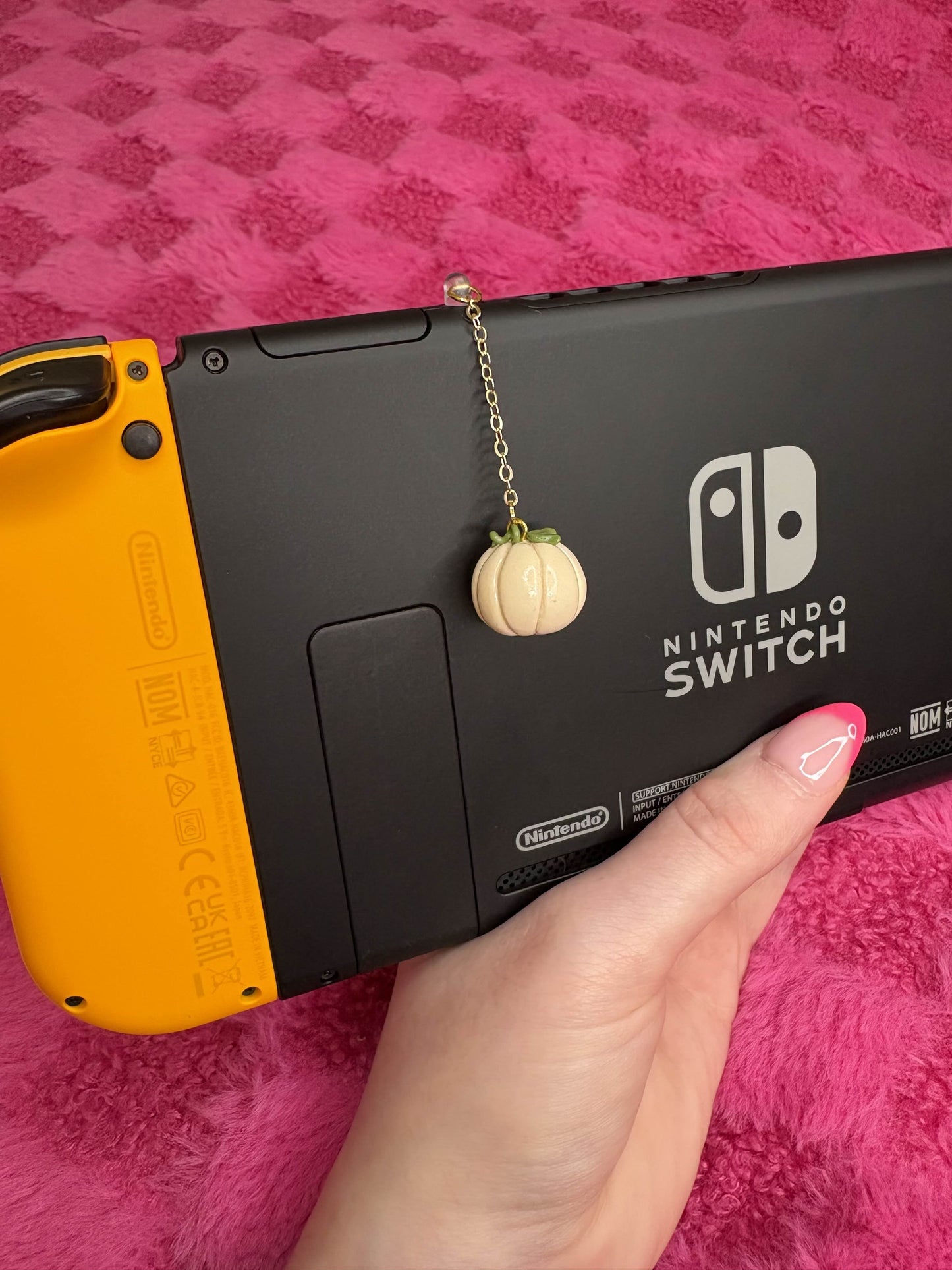 White Pumpkin Switch Charm
