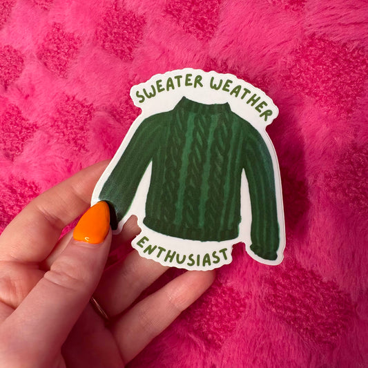 Sweater Weather Vinyl Sticker