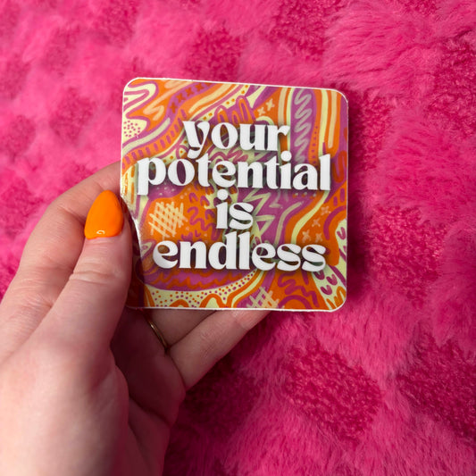 Your Potential is Endless Vinyl Sticker