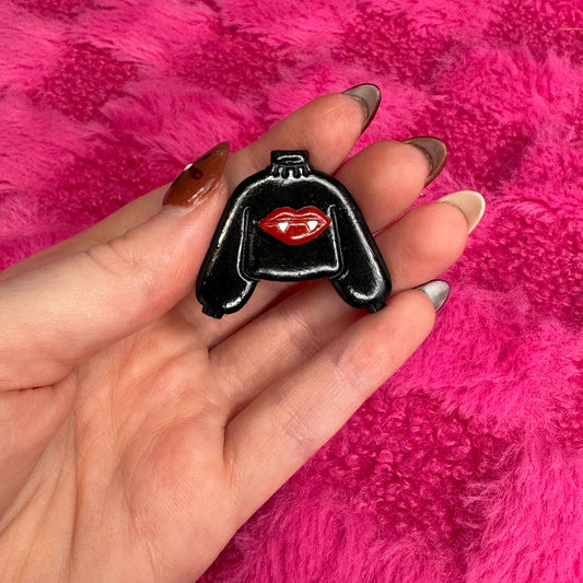 Black Fangs Sweater Magnet