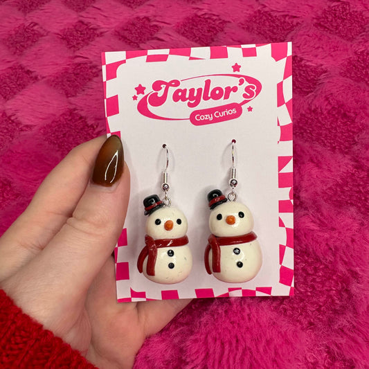 Snowman Earrings